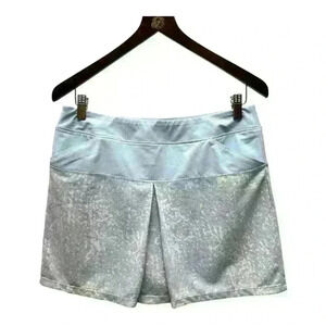 Adidas Golf  Skort Skirt Pull On Elastic Waist Pockets Stretch Blue